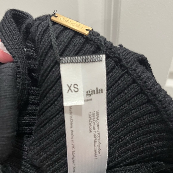 NWOT Cult Gaia Danica Crochet Knit Tank Top Black - Picture 5 of 6